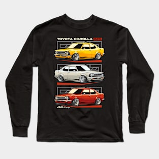 Corolla E20 Retro Car Long Sleeve T-Shirt